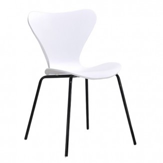 MAX білий 07 METAL-2 - BK Стілець /МАКС