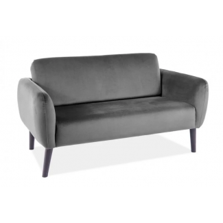 Диван ELSA VELVET сірий/венге/Ельза (Эльза) 1450х750