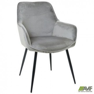 Крісло Обіднє Fiona вельвет сірий/Фіона