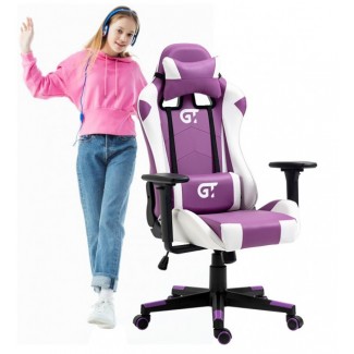 Геймерське крісло дитяче GT Racer X-5934-B Kids White/Violet