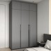 Шафа розпашна на 3 дверки з полицями R-0015 1485х570х2100