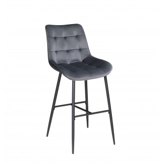 BLAS Б-Т Сірий - UC- 901 BAR 75-ML(BK) стілець барний/Блас