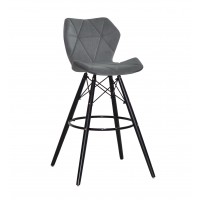 Greg Б-Т сірий B-1004 BAR 75-BK/Грег барний стілець
