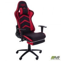 Крісло VR Racer Textile Craft чорний/червоний/Крафт-553945