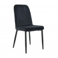 Стілець N-44 чорний велюр + чорний