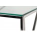 Журнальний стіл CF-1 прозорий + срібло