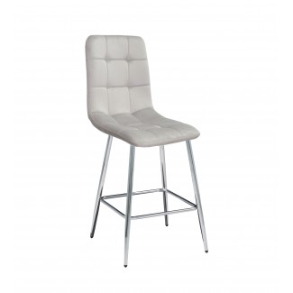 JERRY Б-Т Світло Сірий - UC- 909 BAR-65-ML (CH) напівбарний стілець/Джері (Джери)
