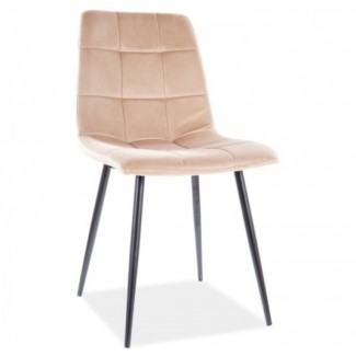 Стілець MIA чорний каркас/беж/Міа