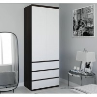 Шафа розпашна для одягу з трубою та шухлядами для спальні (T211) 803х502х2117 Шафа розпашна для одягу з трубою та шухлядами для спальні (T211) 803х502х2117