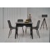 Керамічний стіл TM-87-1 айс грей + чорний (90/120х75)