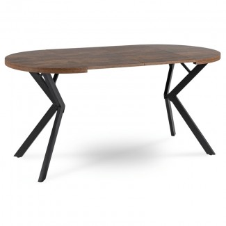 VITIS Стіл 90(+2x50) MDF+Melamin Rustic / чорний /ВИТИС