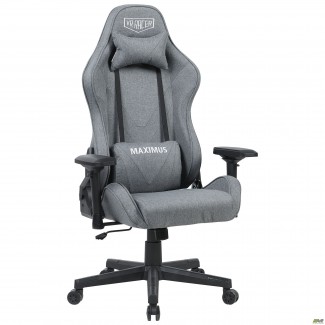 Крісло VR Racer Textile Maximus тканина сіра/чорна/Максімус (Максимус)