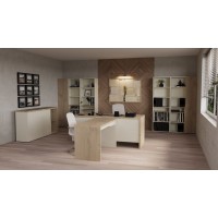 Кабінет INTARSIO Стіл CONNECT 3 L SK +Стіл Connect C SK