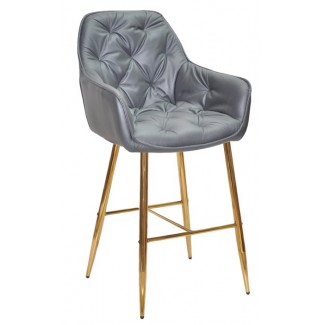 CHIC сірий DR-302 BAR 75-GD Стілець барний/ШИК-Код: 21758
