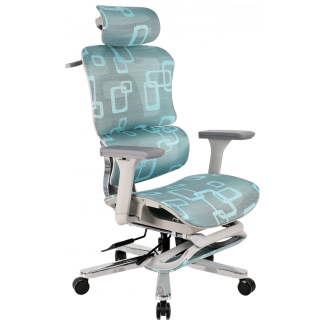 Офісне крісло B-528 Gray/Blue