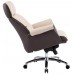 Крісло Драгобрат AL MB (Шкіра LC-F Beige/PU Dark brown)