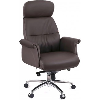 Крісло Драгобрат AL MB (Шкіра LC-K Dark brown/PU Dark brown)