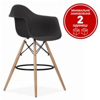 Стілець високий Тауер Вуд Eames барний хокер чорний Стілець високий Тауер Вуд Eames барний хокер чорний