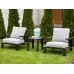 Комплект садових меблів "Тахо" ODS-4 світло-сірий + чорний Комплект садових меблів "Тахо" ODS-4 світло-сірий + чорний