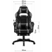 Геймерське крісло X-2749-1 Fabric Black Suede
