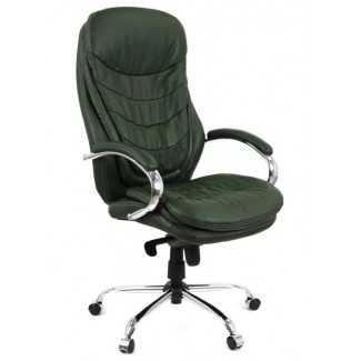 Крісло Валенсія Soft CH MB (Шкіра Lux LC Green/PU Зелений))/Валенсия