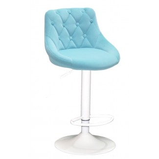 FORO + BUTTON -385 Б-Т Блакитний В -1019 BAR WT - BASE Барний стілець/ФОРО в Одессе от магазина «Оникс»