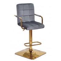 AUGUSTO-ARM Б-Т сірий B-1034 BAR 4-GD - Base Барний стілець/Августо