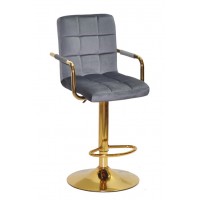 AUGUSTO-ARM Б-Т сірий B-1034 BAR GD - Base Барний стілець/Августо