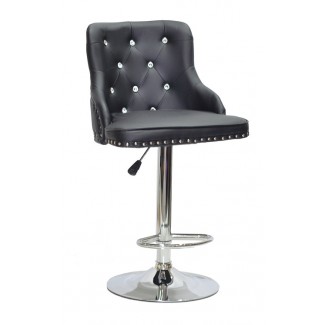 OLIMP + SV ЕК чорний BAR CH - BASE/Олімп Стілець для бару