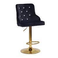 OLIMP + SV Б-Т чорний B-1011 BAR GD - BASE/Олімп Стілець для бару