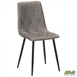 Стілець обідній Nico чорний/velvet темно-сірий