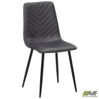 Стілець обідній Loki чорний/velvet темно-сірий/Локі