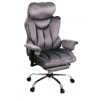 Крісло Бамбетель RL 10093H (Оксамит 66 Сірий) 00166258