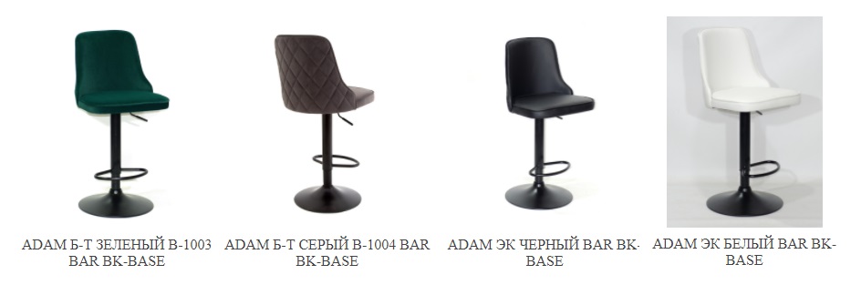 Стул adam bk base 942 5 black pu